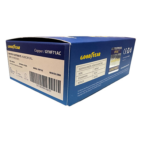 BUJIA GOODYEAR CON NUCLEO DE COBRE - 2