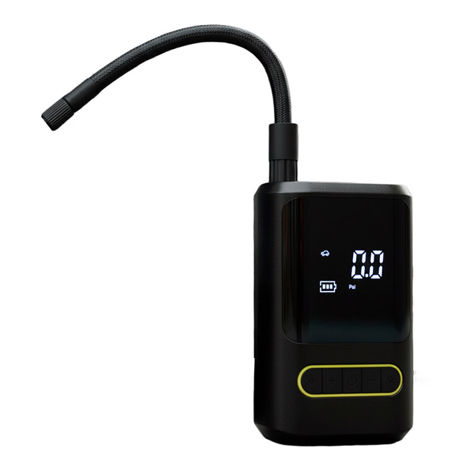 COMPRESOR DE AIRE PORTATIL, INALAMBRICO, RECARGABLE MULTIUSO, DISPLAY DIGITAL, CON CORTE, PICOS VARIOS, CARGA USB CON LUZ