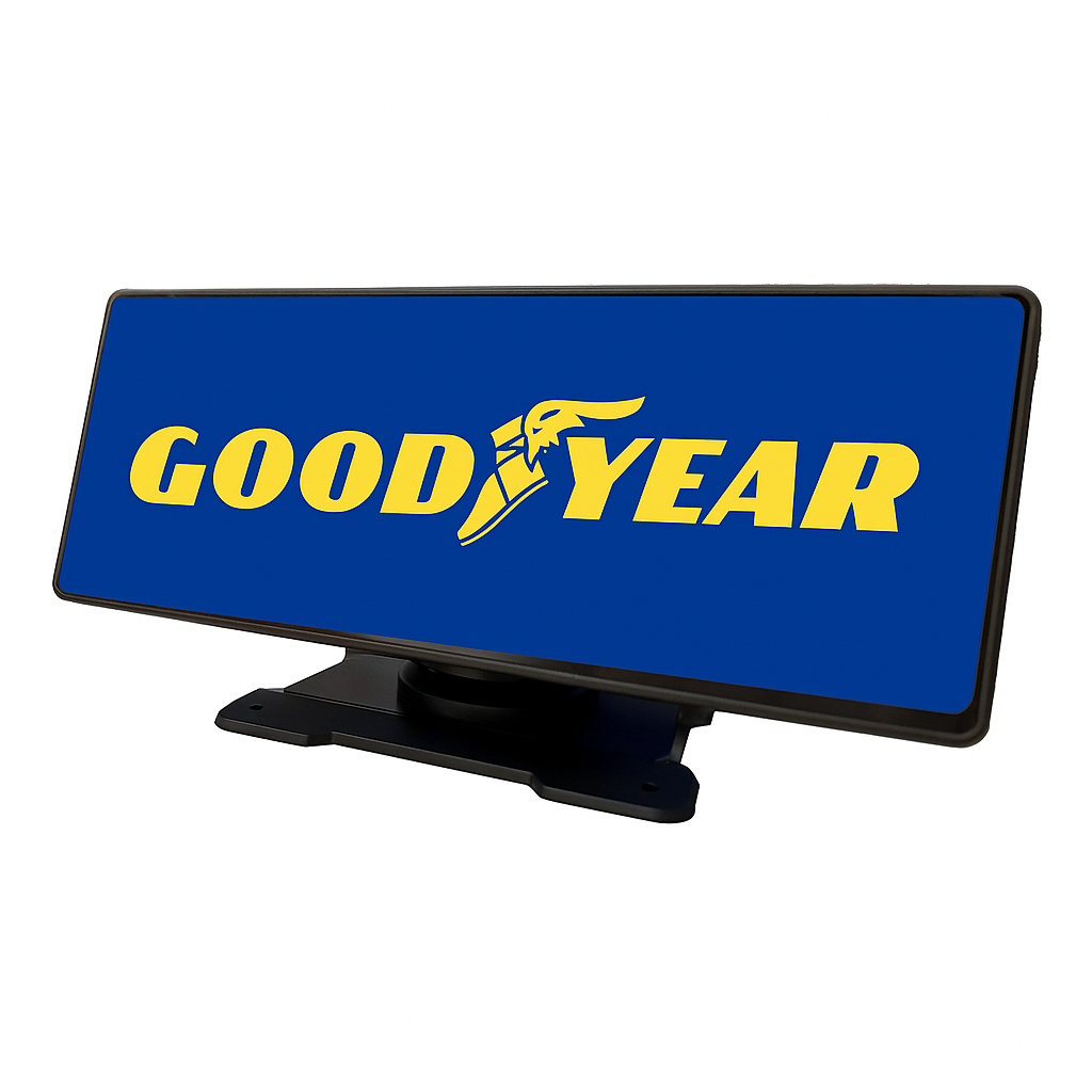 PANTALLA GOODYEAR 10.26" ANDROID AUTO - CARPLAY GPS PORTATIL, 12/24V