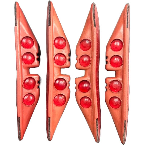 JGO. PROTECTOR P/PUERTA ADH. C/PERLAS X4 ROJO - 2