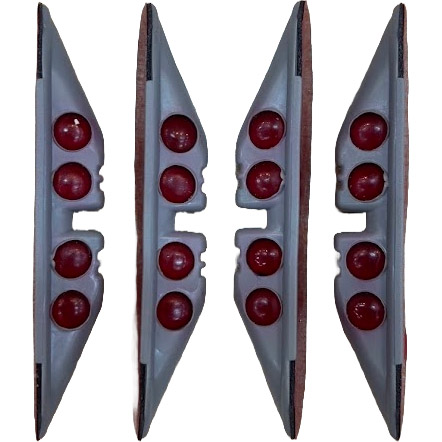 JGO. PROTECTOR P/PUERTA ADH. C/PERLAS X4 GRIS - 2