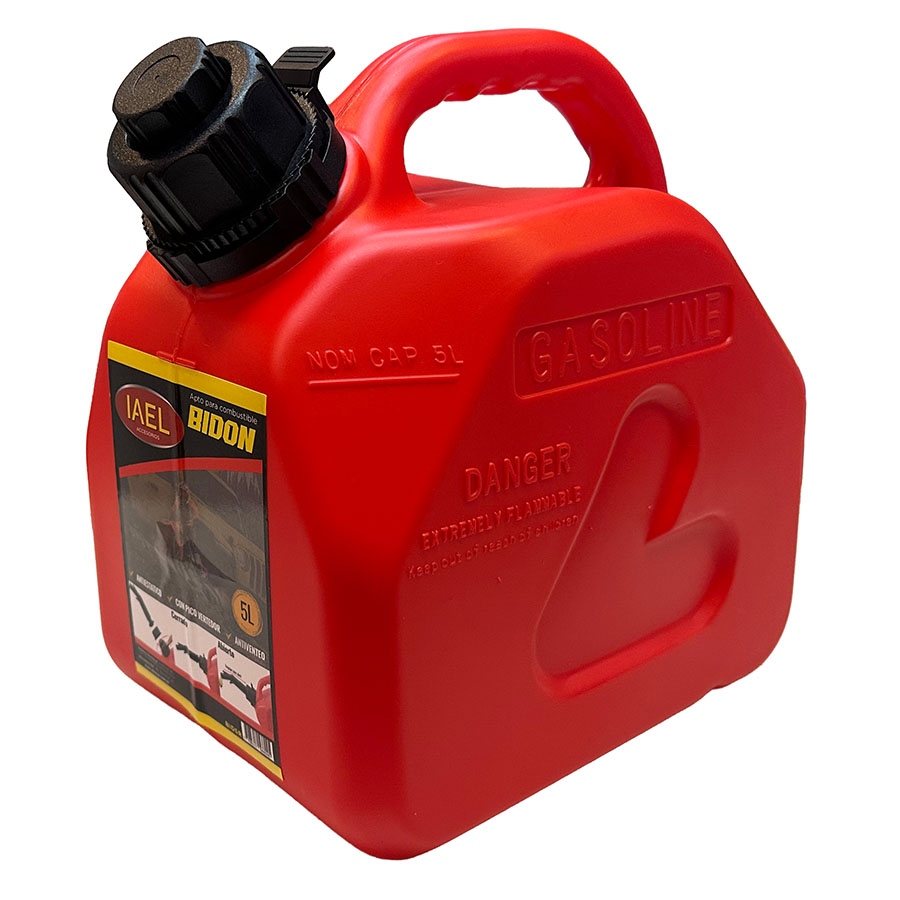 BIDON PLASTICO CON PICO VERTEDOR, PARA COMBUSTIBLE, 10 LITROS - 2