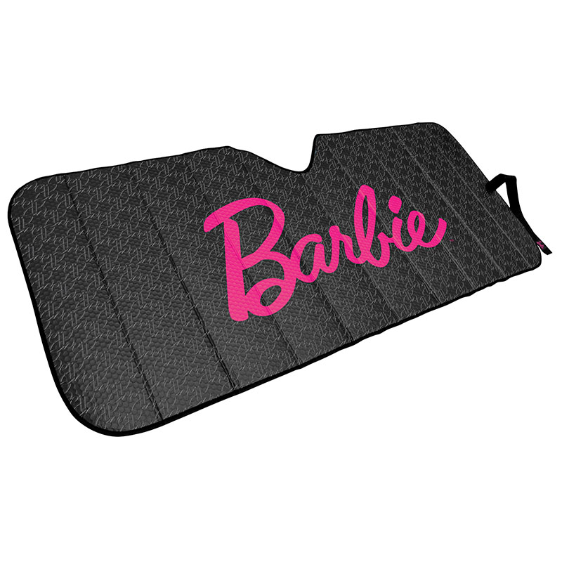 CORTINA PARASOL BARBIE DELANTERA NEGRA CON ROSA