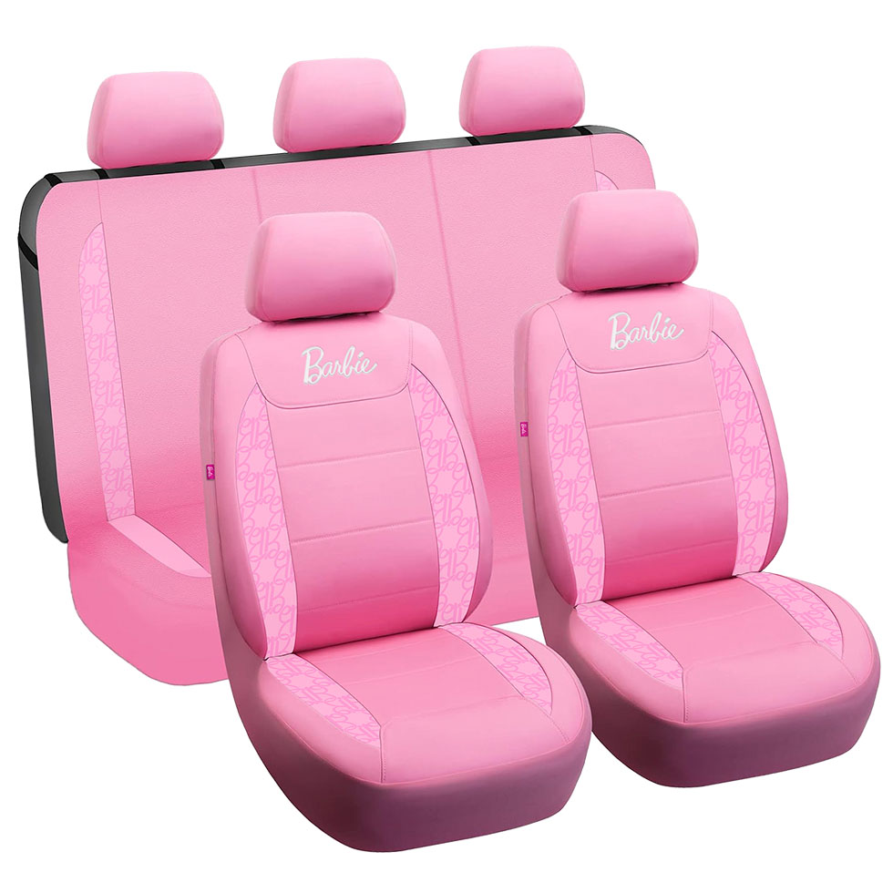 FUNDA ASIENTO BARBIE, ROSA, TELA CON ESPUMA, 10PCS