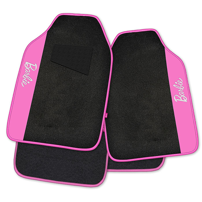 JUEGO DE CUBRE ALFOMBRA FELPA BARBIE, NEGRA CON ROSA
BBCM001