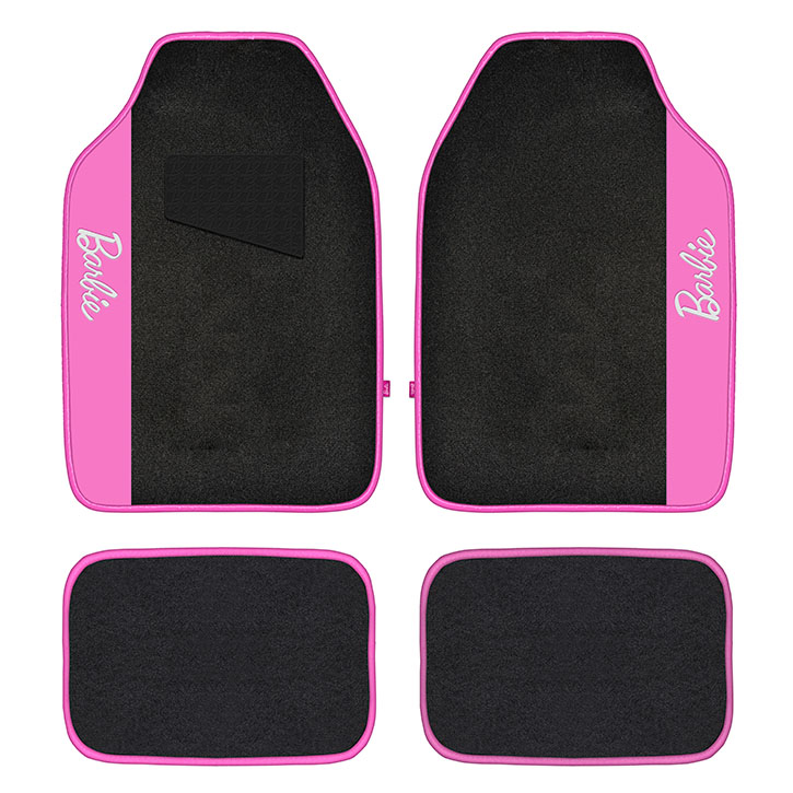 JUEGO DE CUBRE ALFOMBRA FELPA BARBIE, NEGRA CON ROSA
BBCM001 - 3