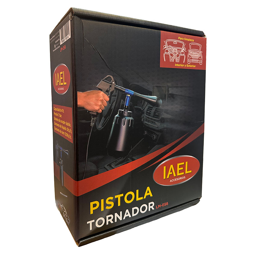 PISTOLA TORNADOR PAR AIRE COMPRIMIDO, BOQUILLA EN FORMA DE CONO CON CEPILLO, 1 LITRO - 3