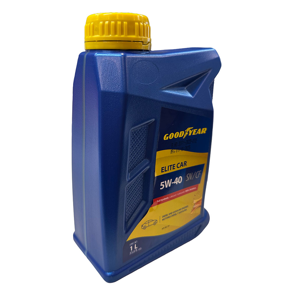 ACEITE MULTIGRADO GOODYEAR ELITE CAR 5W40 FULL SINTETICO 1 LITRO, SN/CF AMBAR