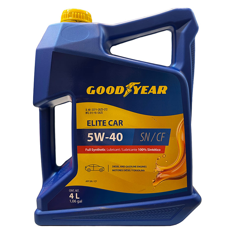 ACEITE MULTIGRADO GOODYEAR ELITE CAR 5W40 FULL SINTETICO 4 LITROS, SN/CF AMBAR - 2