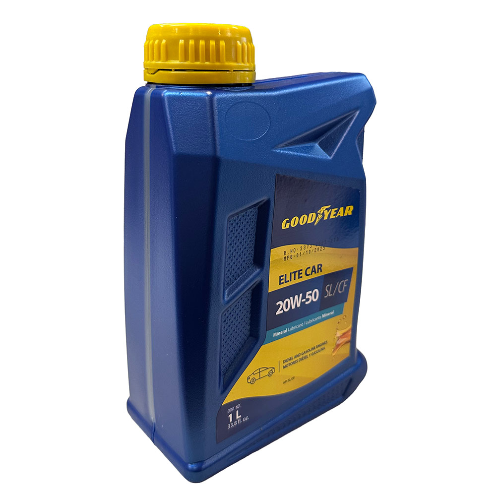 ACEITE MULTIGRADO GOODYEAR ELITE CAR MINERAL 20W50 1 LITRO, SL/CF