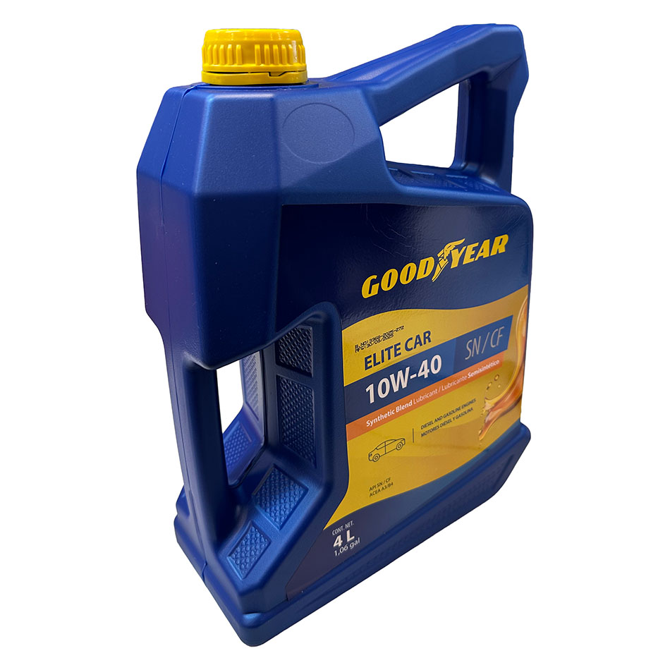 ACEITE MULTIGRADO GOODYEAR ELITE CAR SEMI SINTETICO 10W40 4 LITROS, SN/CF