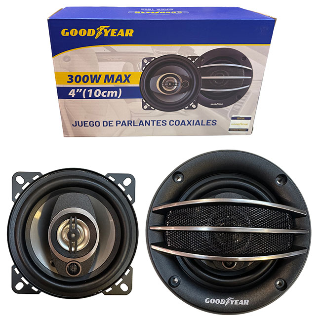 JGO. PARLANTES GOODYEAR 4" 3 VIAS,300W