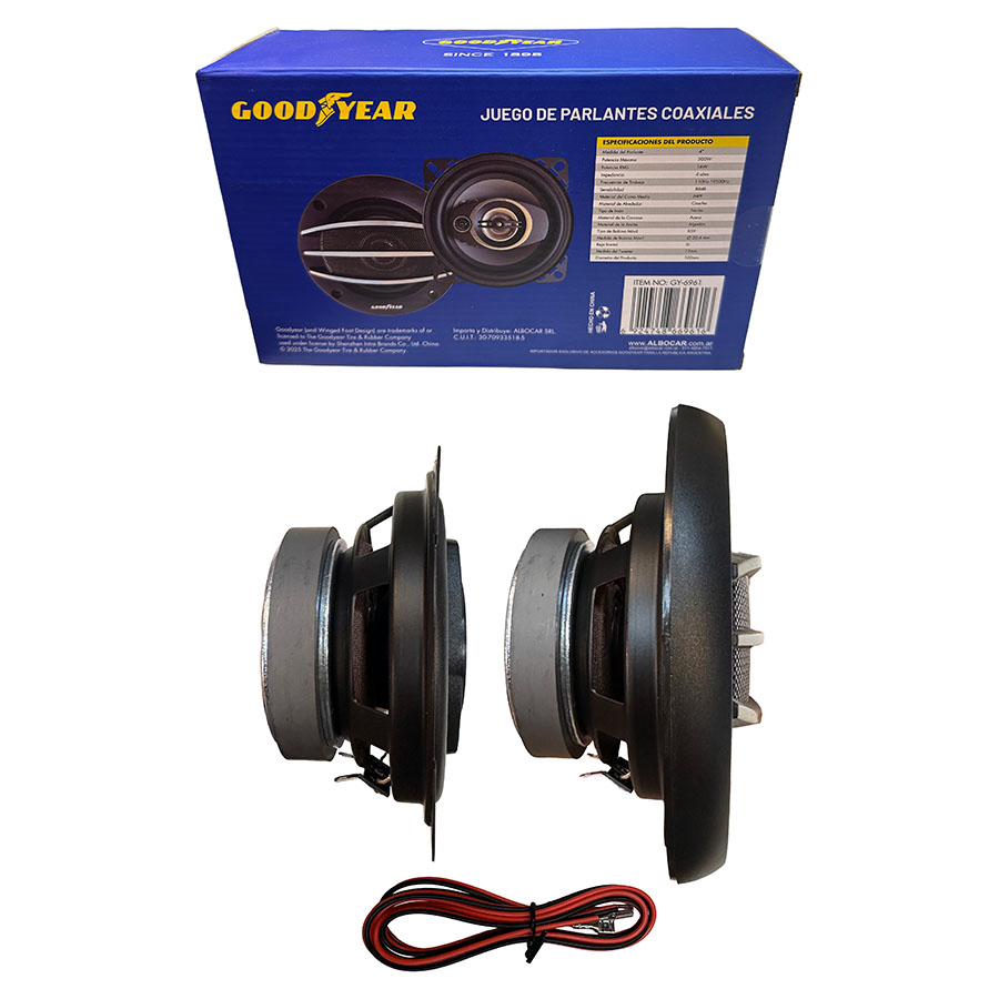 JGO. PARLANTES GOODYEAR 4" 3 VIAS,300W - 2