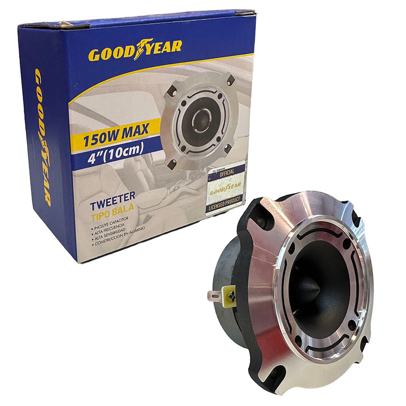TWEETER GOODYEAR TIPO BALA 4", ALUMINIO 150W