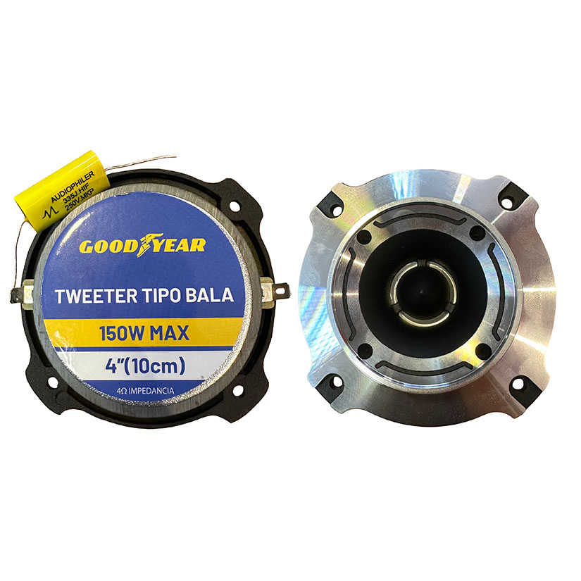TWEETER GOODYEAR TIPO BALA 4", ALUMINIO 150W - 3