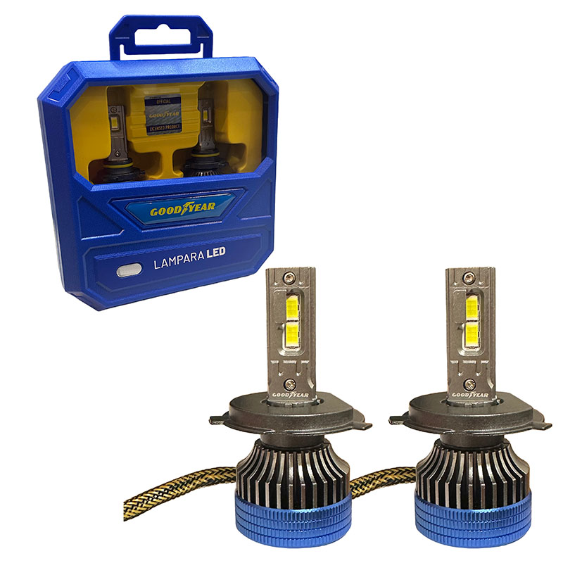 JGO. LAMPARA CREE LED GOODYEAR PREMIUM, H4 CON COOLER 70W