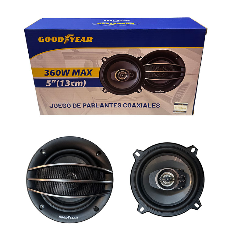 JGO. PARLANTES GOODYEAR 5" 3 VIAS,360W