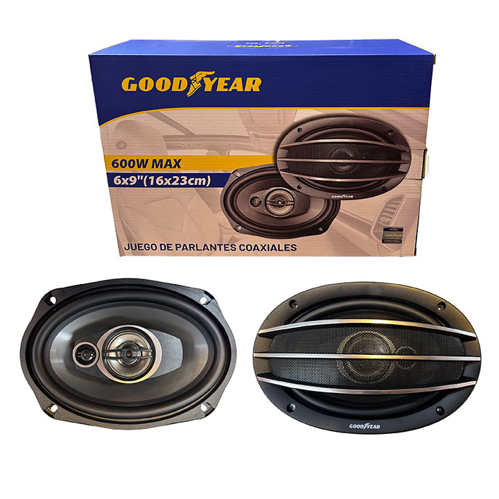 JGO. PARLANTES GOODYEAR 6X9" 3 VIAS, 600W