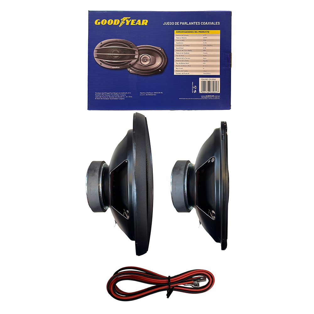 JGO. PARLANTES GOODYEAR 6X9" 3 VIAS, 600W - 2