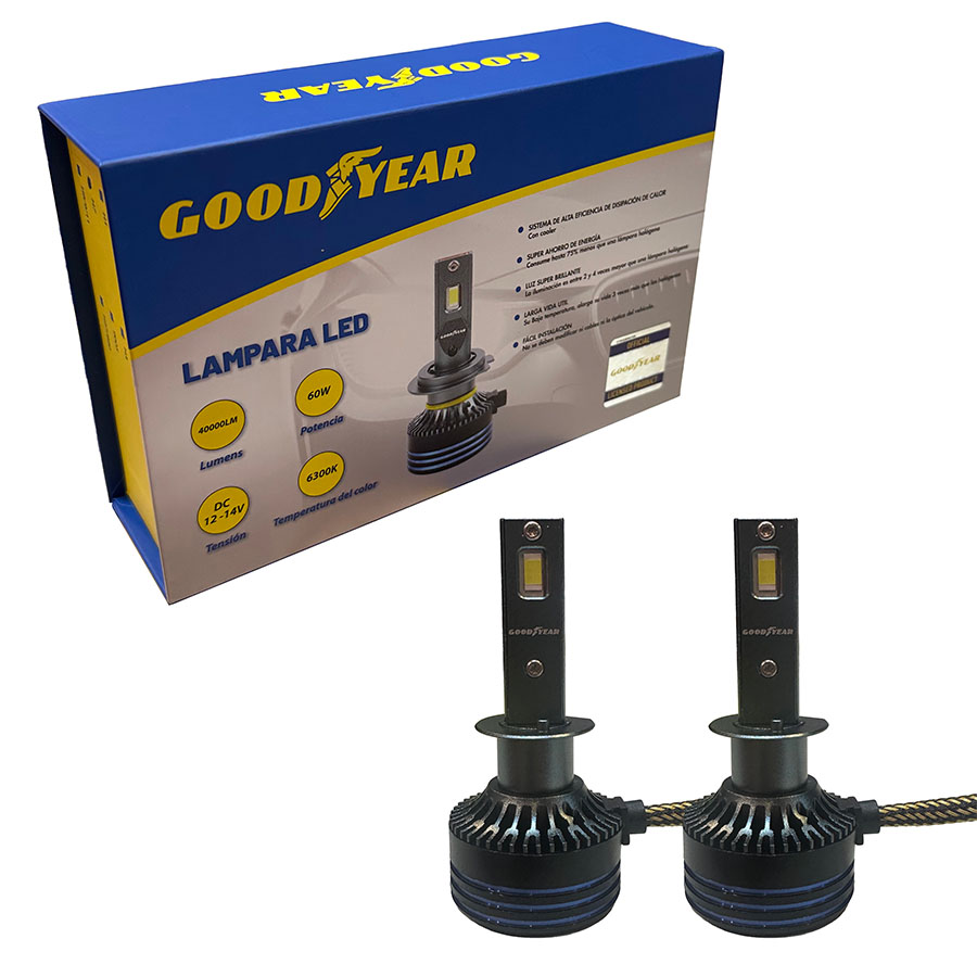 JGO. LAMPARA CREE LED GOODYEAR HLK, H1 CON COOLER 60W