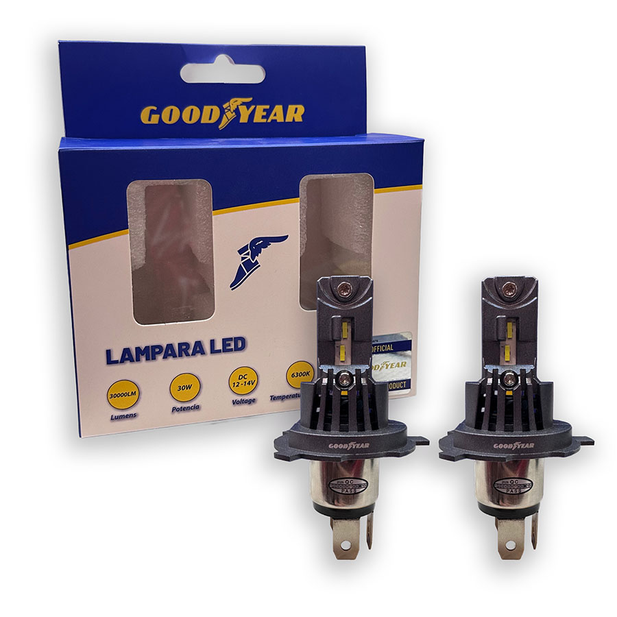 JGO. LAMPARA CREE LED GOODYEAR PLUG AND PLAY, SIN CABLE, H4 CON COOLER 35W