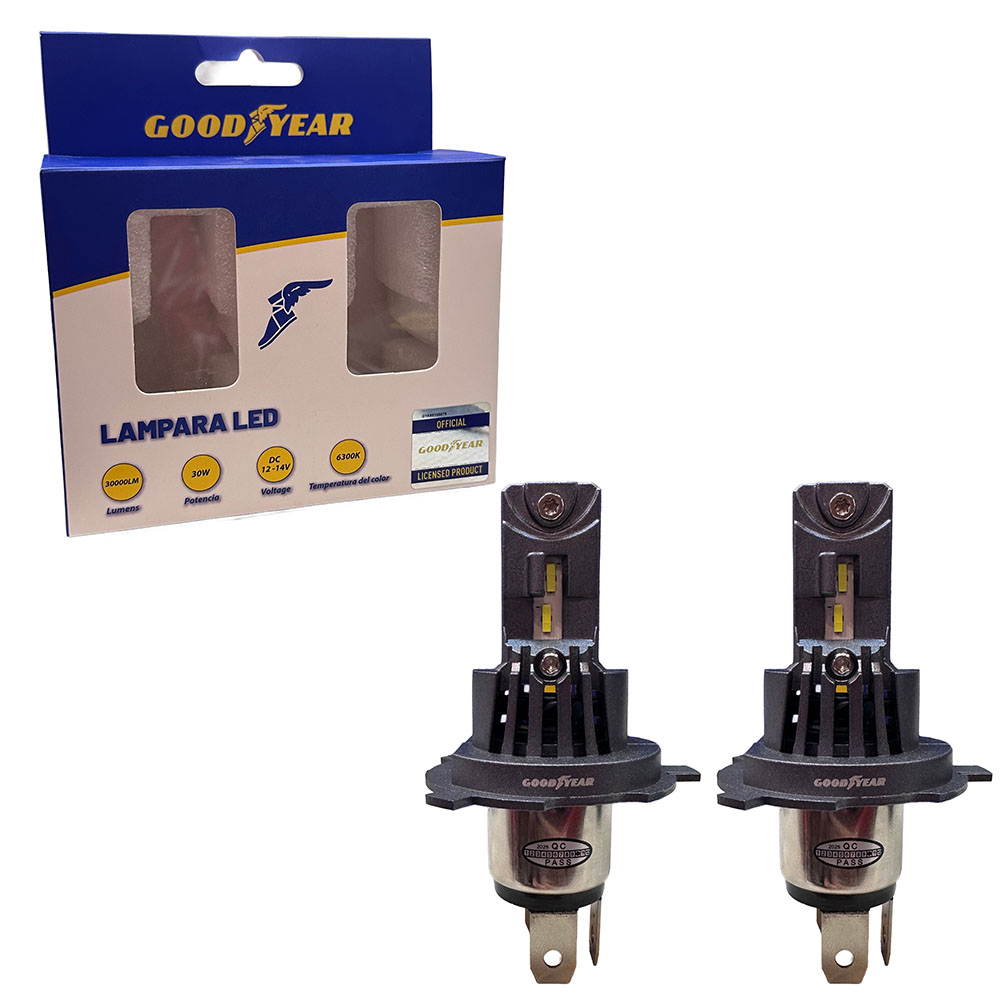 JGO. LAMPARA CREE LED GOODYEAR PLUG AND PLAY, SIN CABLE, H4 CON COOLER 35W - 3