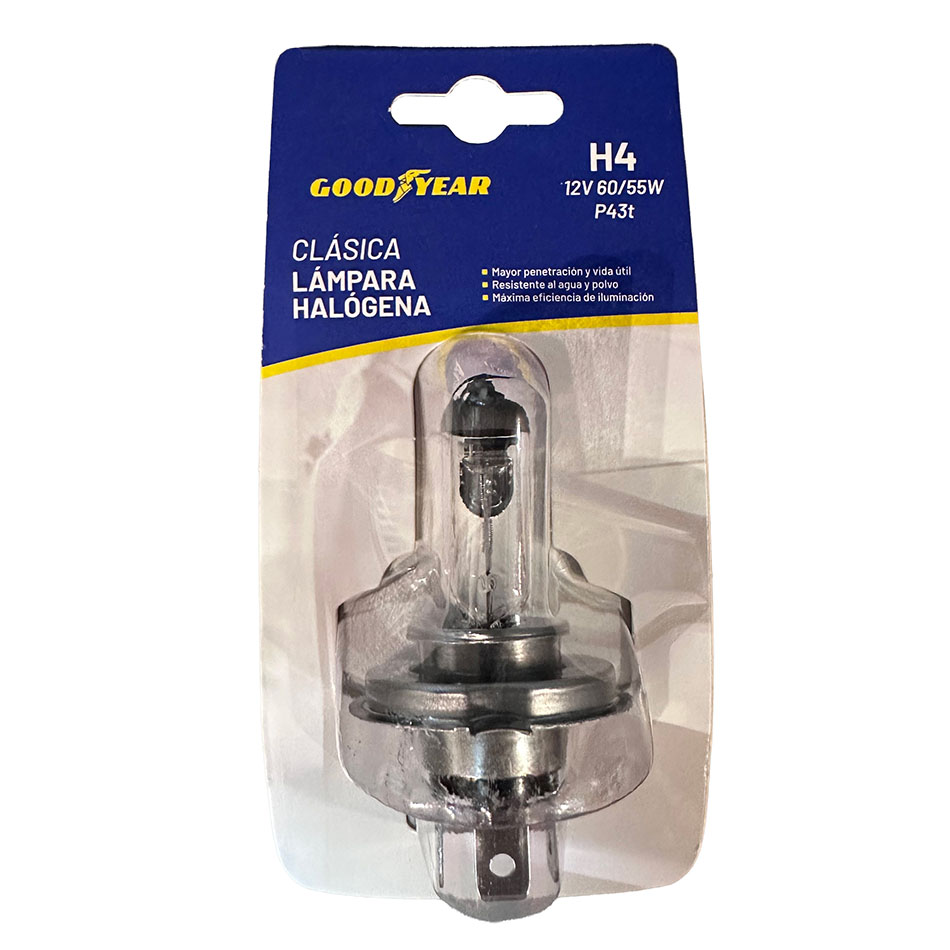 LAMPARA GOODYEAR H4 12V 60/55W, EN BLISTER - 3