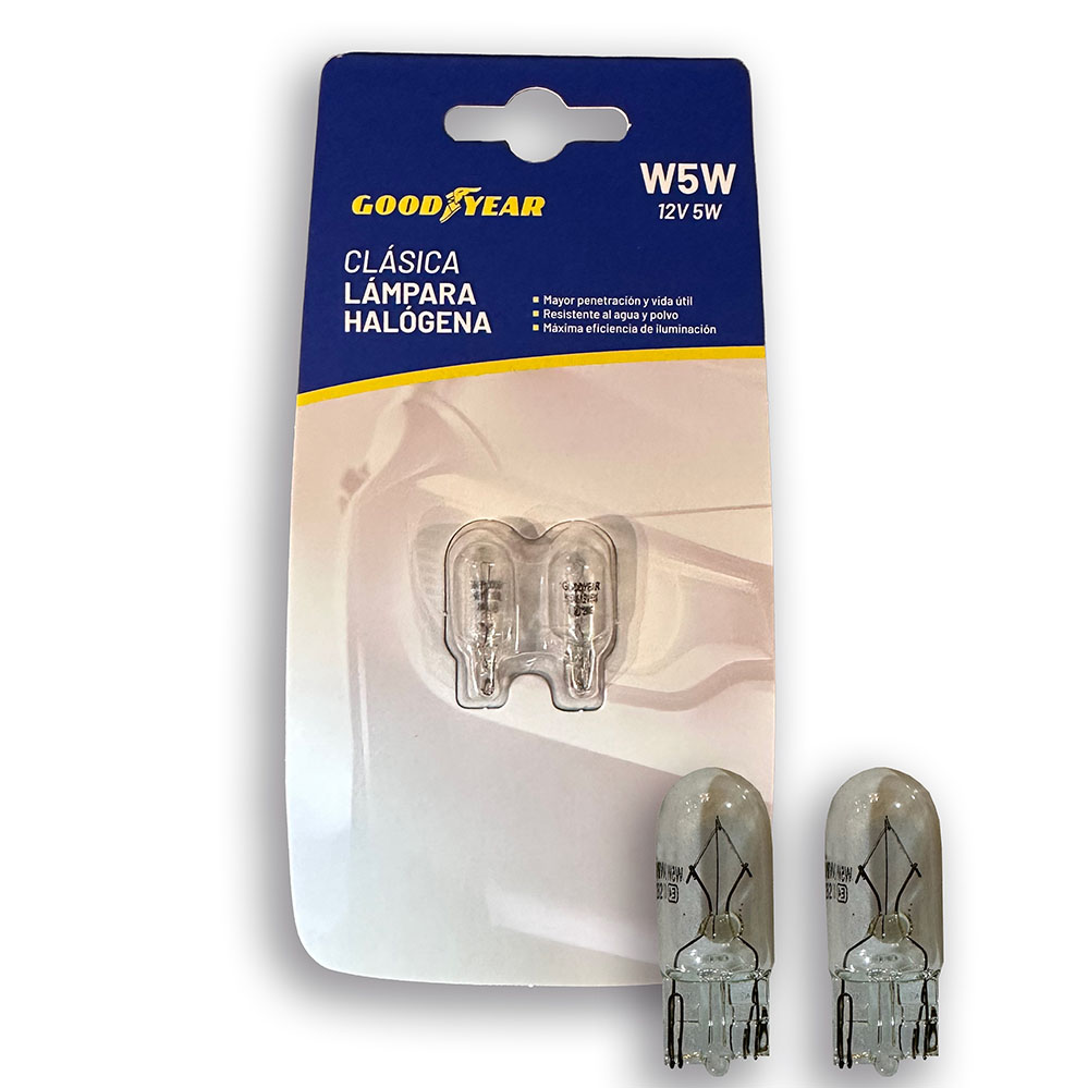 JGO. LAMPARA GOODYEAR T10 W5W 12V 5W, BLISTER X2