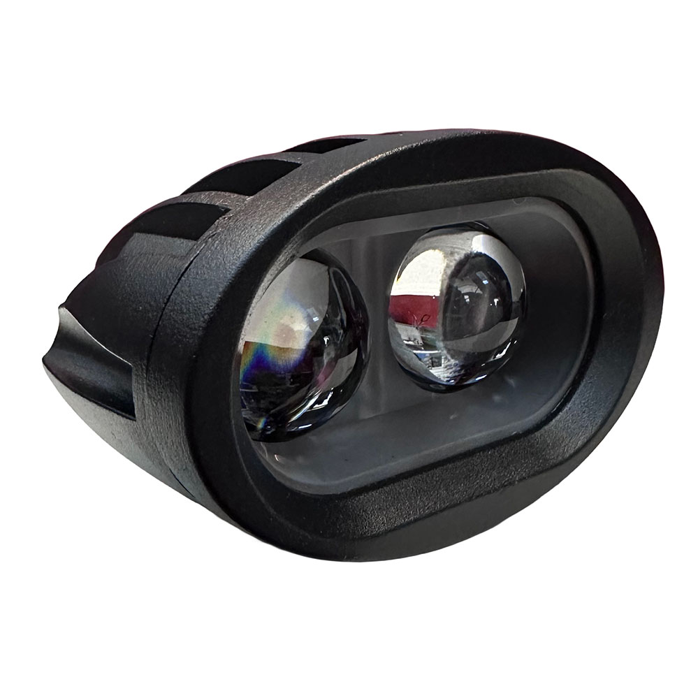 FARO LED OVALADO LUPA, CON CARCAZA ALUMINIO, 20W, 2 LEDS, 9,7 X 6,2 X 7,0CM
