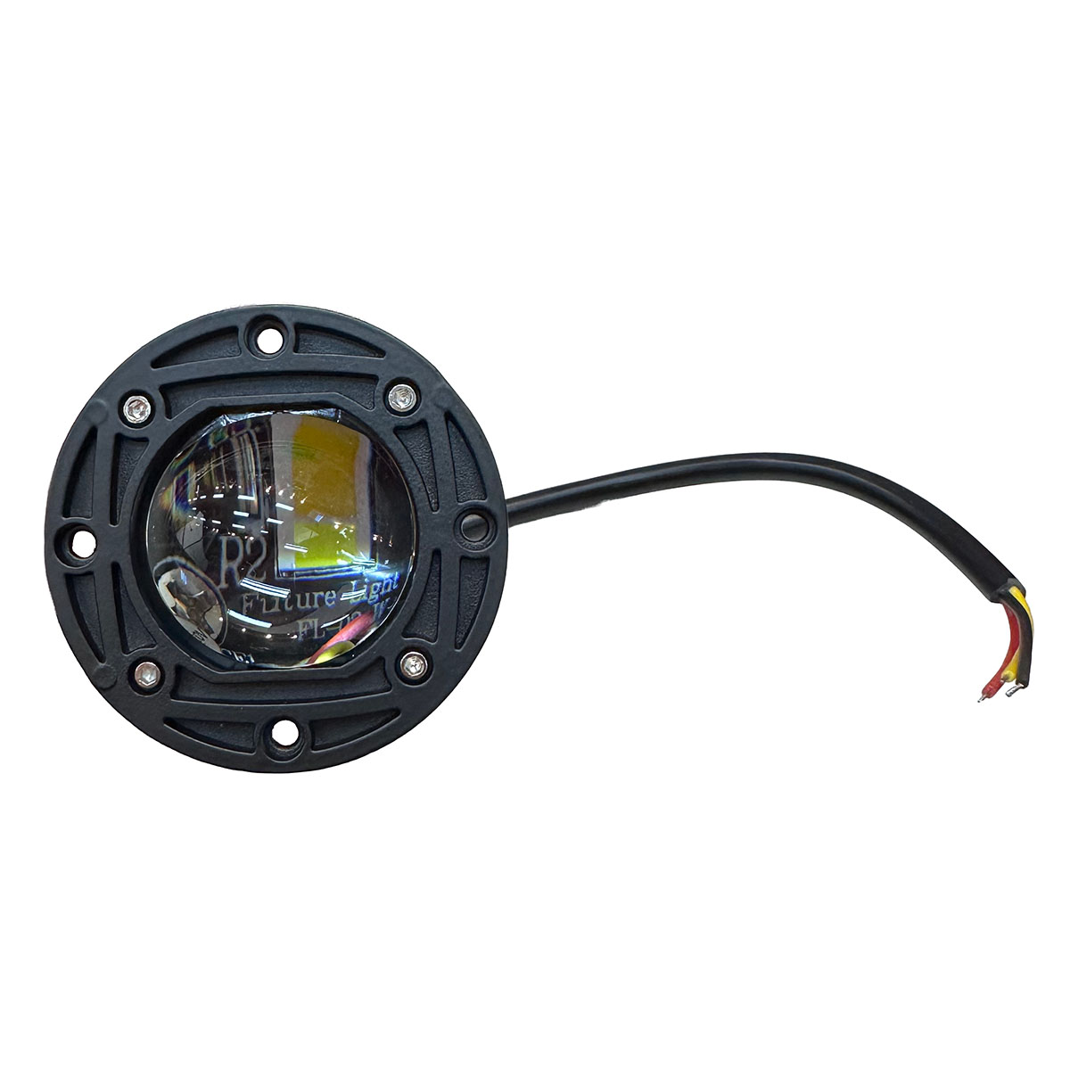 FARO LED REDONDO LUPA, 7,5CM, 15W LUZ BLANCA Y AMBAR ANTINIEBLA - 2
