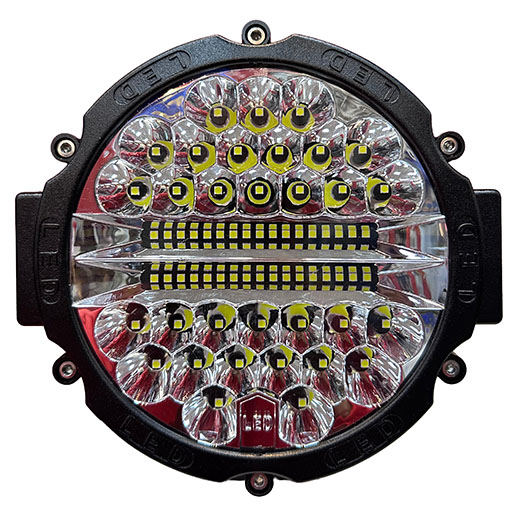 FARO LED REDONDO 68W 68 LEDS, 17,5CM DIAMETRO, FRENTE NEGRO - 2