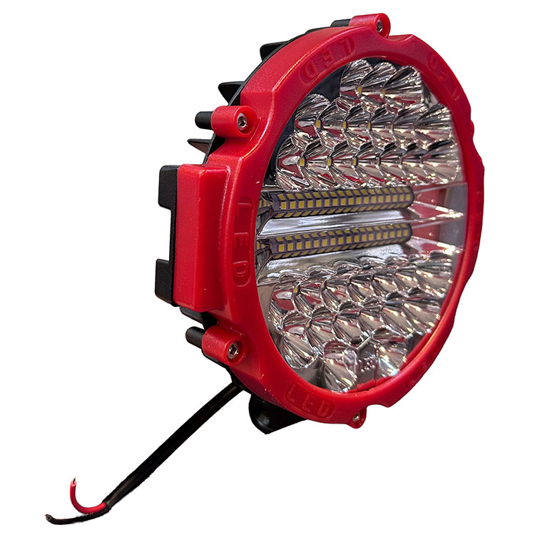 FARO LED REDONDO 68W 68 LEDS, 17,5CM DIAMETRO, FRENTE ROJO