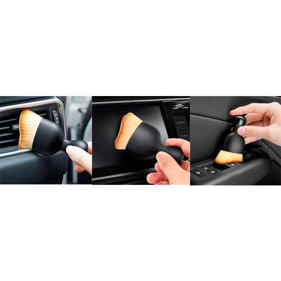 BROCHA, CEPILLO PARA POLVO, DETAILING, SUAVE, IDEAL INTERIOR, CON COVERTOR - 3