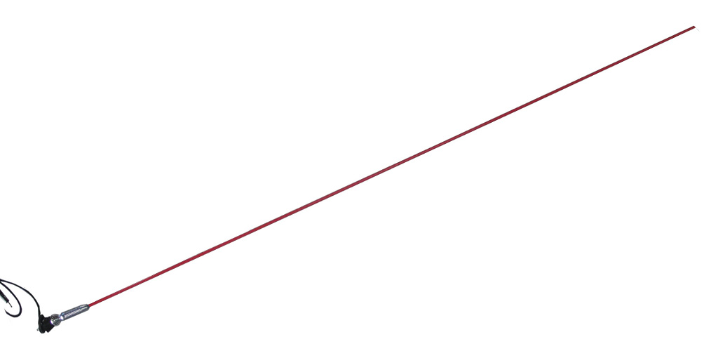 ANTENA LATIGO FIBRA, B/REGUL 2MTS. ROJO