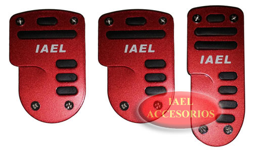 JGO. PEDALERAS ALUM. RACING ROJO C/NEGRO