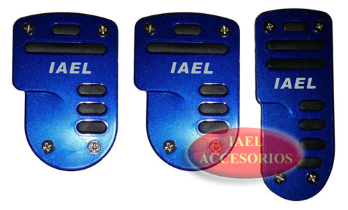 JGO. PEDALERAS ALUM. RACING AZUL C/NEGRO