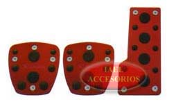 JGO. PEDALERAS ALUM. FORMULA, ROJO