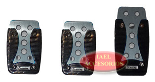 JGO. PEDALERA ALUM FORARD, GRIS, CON APLIQUE DE GOMA
