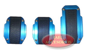 JGO. PEDALERA ALUM TYRE, AZUL, CON APLIQUE DE GOMA