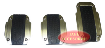 JGO. PEDALERA ALUM TYRE, GRIS, CON APLIQUE DE GOMA