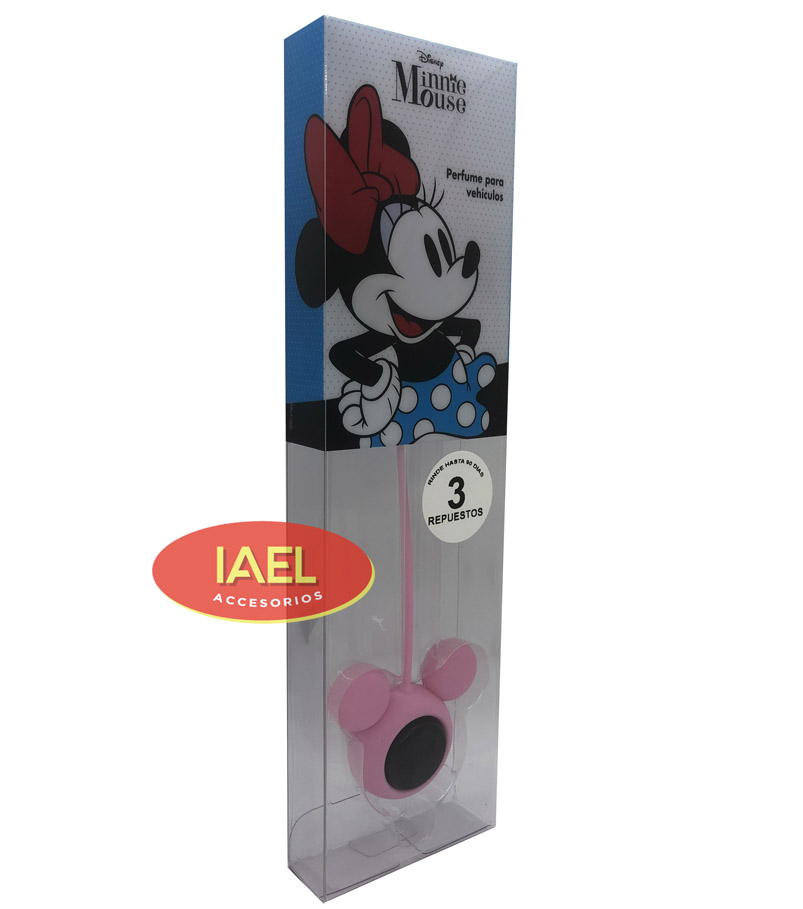 PERFUME DESODORANTE DISNEY MICKEY COLGANTE ROSA 1+3 REPUESTOS