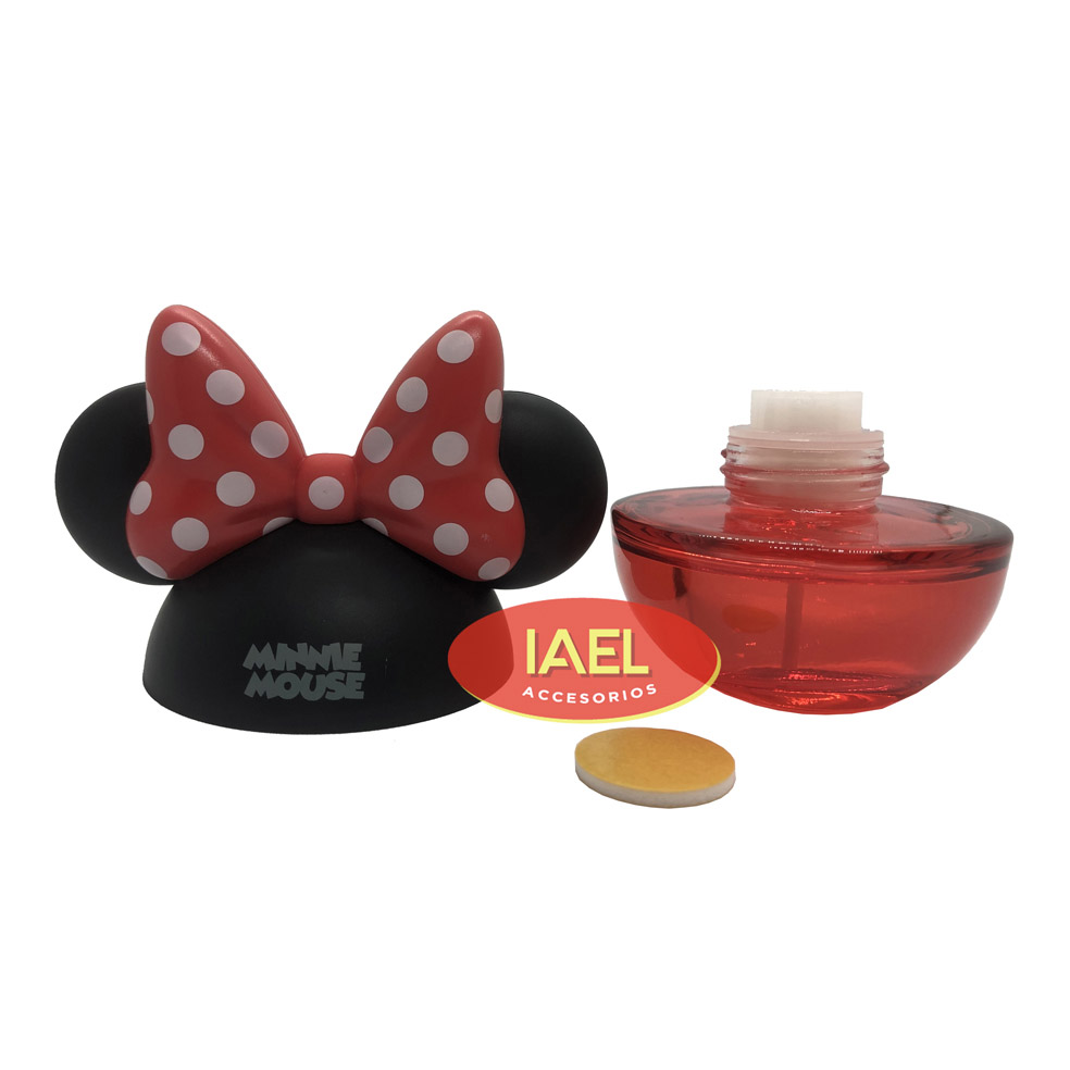 PERFUME DESODORANTE DISNEY MINNIE BOTELLA ROJA TABLERO - 2