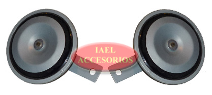 JGO. BOCINAS GALLETA 2 TONOS 12V. 95MM