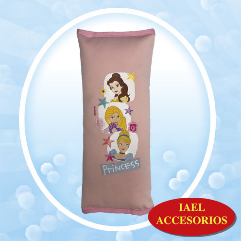 ALMOHADON CUBRE CINTURON DISNEY, 30X10CM, PRINCESAS