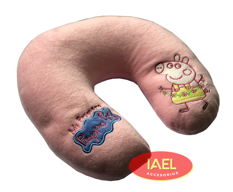 ALMOHADON PARA VIAJE, NIÑOS, PEPPA, MICRO ESFERAS