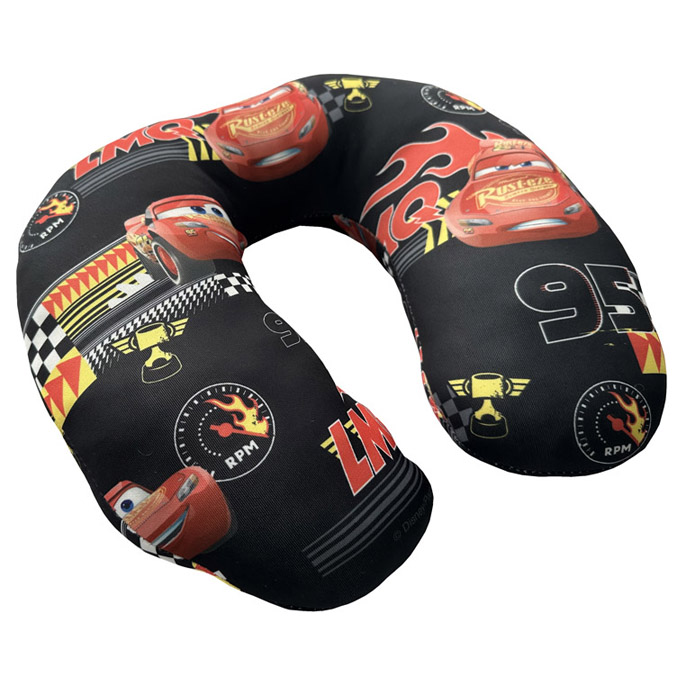 ALMOHADON PARA VIAJE CUELLO, ADULTO, 30*30CM, MOTIVO DISNEY CARS - 3