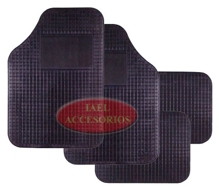 JGO.C/ALF.GOMA 4PZAS NEGRA, PVC