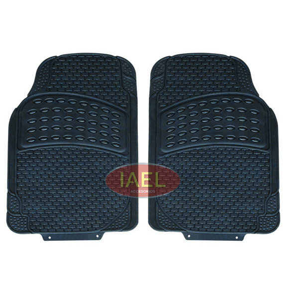 JGO. CUBREALFOMBRA GOMA 2 PIEZAS, PVC, GRUESA, MEDIDA 68X43CM DELANTERAS