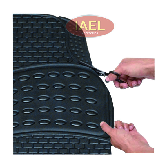 JGO. CUBREALFOMBRA GOMA 2 PIEZAS, PVC, GRUESA, MEDIDA 68X43CM DELANTERAS - 2