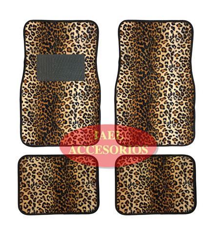 JGO.C/ALF. FELPA ANIMAL PRINT MARRON 4PZAS